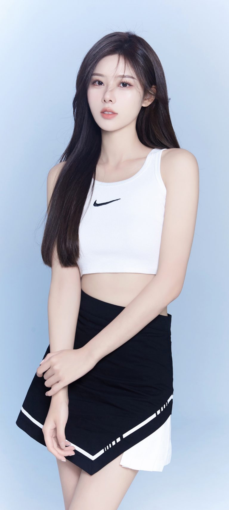 夏装可爱长发美腿小姐姐手机壁纸