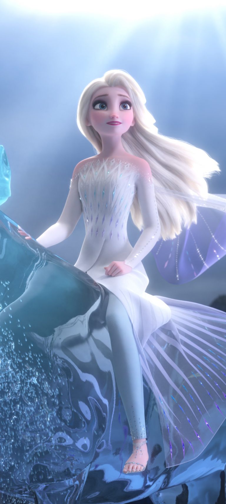 冰雪奇缘2 艾莎 骑马 手机壁纸