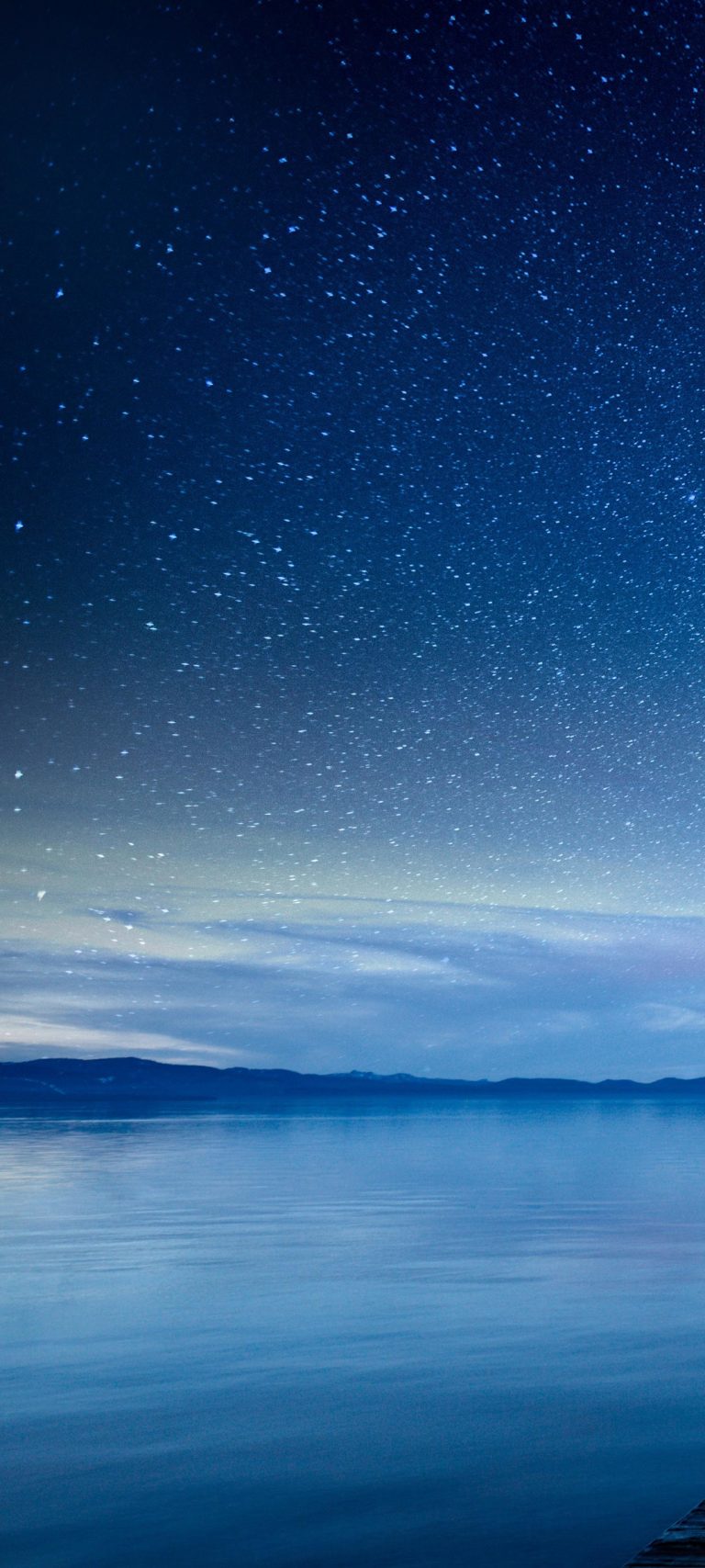 星空 湖 风景手机壁纸
