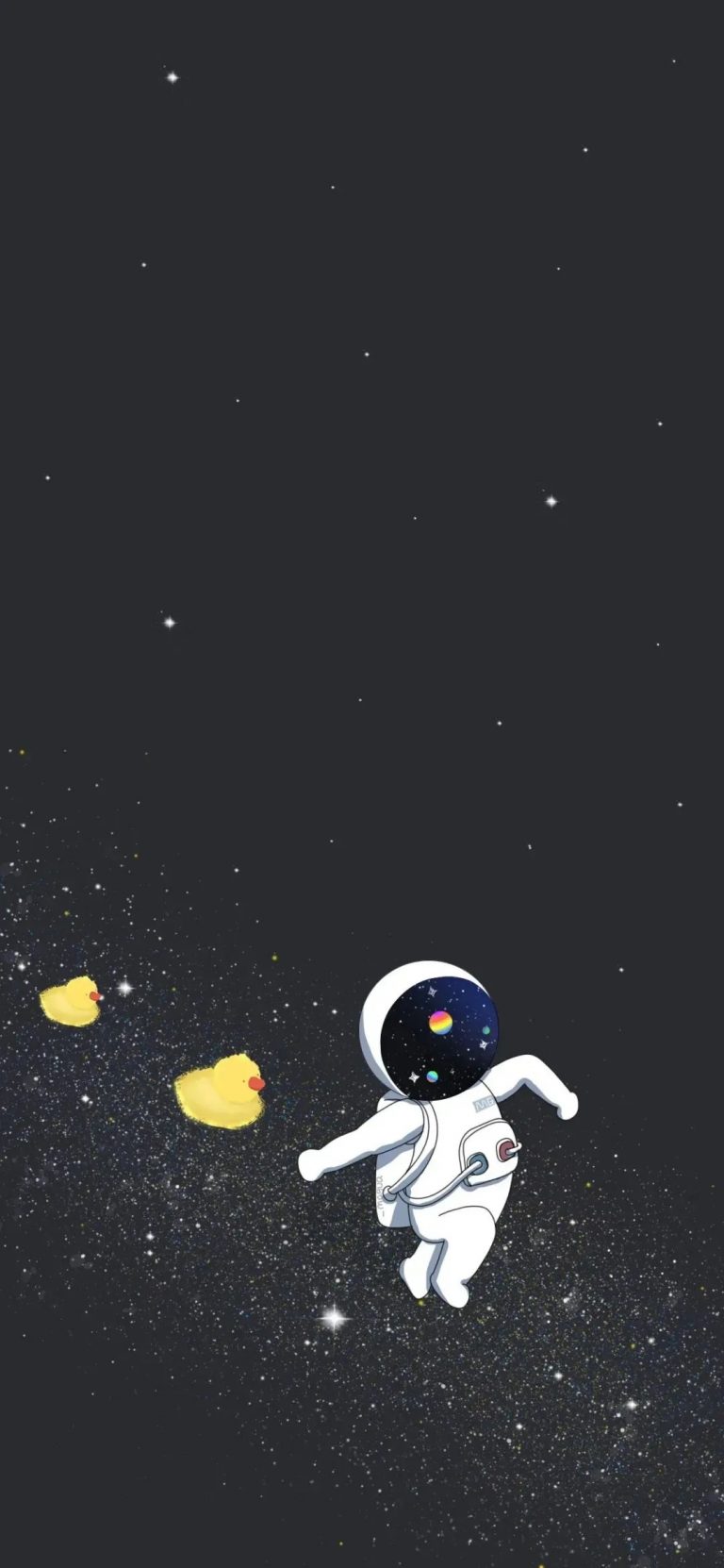 太空人 太空漫步 黑色星空 高清手机壁纸