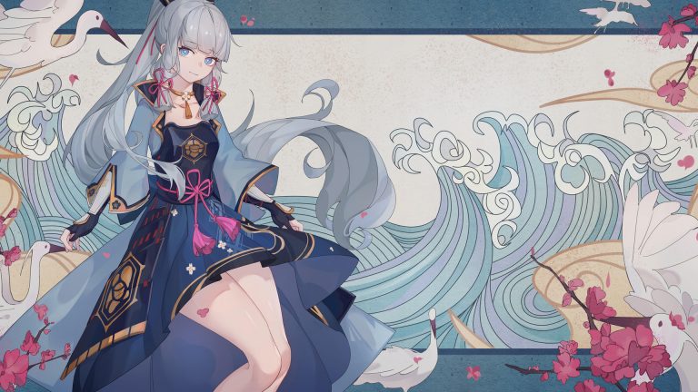 神里绫华 美腿 中国风 原神壁纸