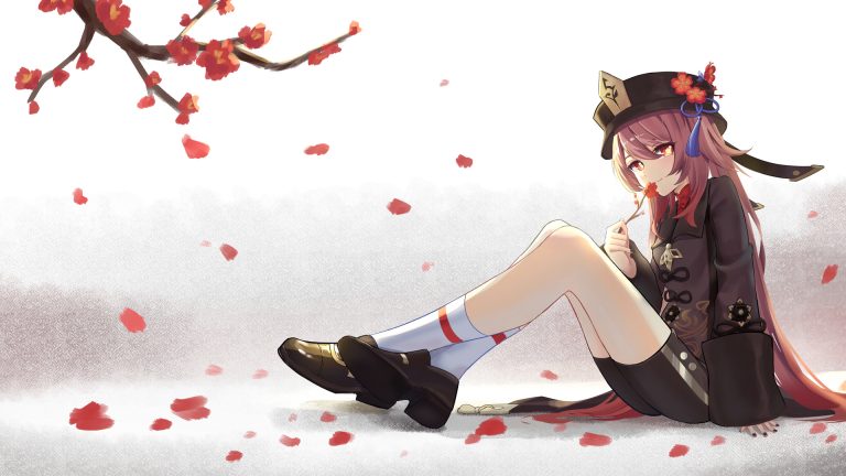 原神 胡桃 梅花 游戏壁纸